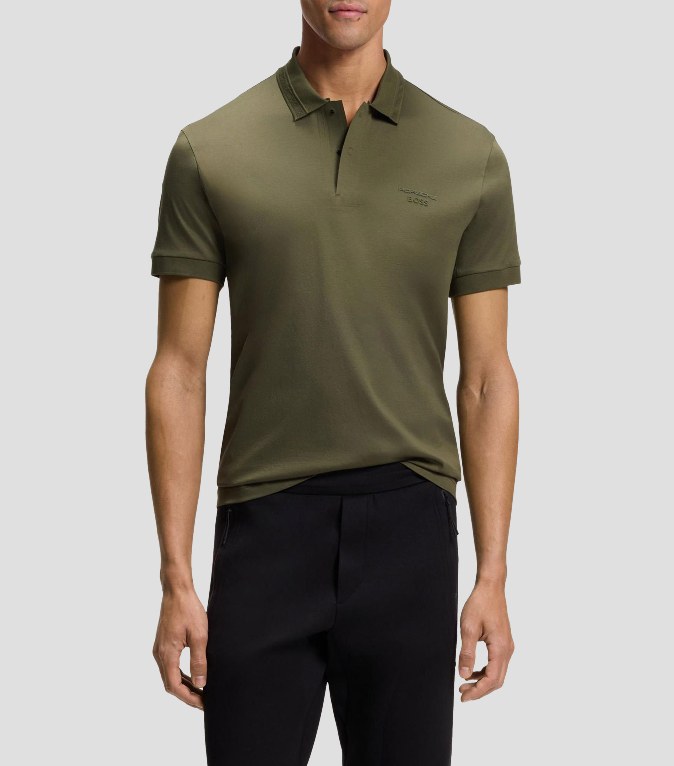 Polo Porsche x Boss en algodón mercerizado Hombre